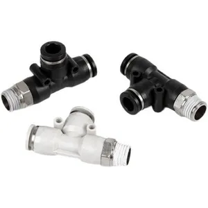 3 Way PD Series 4mm to 12mm T Type Plastic 1/2 Pneumatic Push to Connect Fittings thumbnail-5