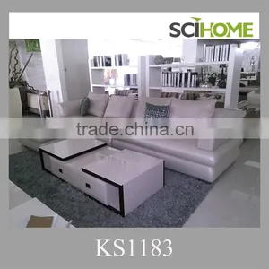 Grain Leather Living Room Chesterfield Leather Sofa Set thumbnail-1
