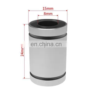 3D Printer Parts Diameter 8mm Linear Ball Bearings LM8 UU LM8 Linear Bearing LM8UU thumbnail-1