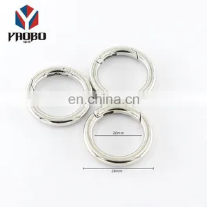 Factory Circle Round Carabiner Spring O Ring Snap Clip Hook O Ring Spring Gate Clasp Buckle thumbnail-5