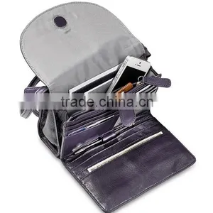 Super Design Small Multi Pocket Leather Crossbody Bag Leather Shoulder Organizer Bag thumbnail-2