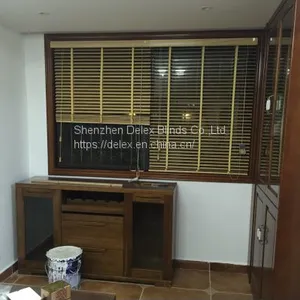 50mm Basswood Venetian Blinds Manual Control System thumbnail-3