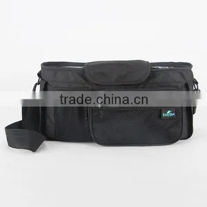Deluxe Black Stroller Organizer/Baby Diaper Bag Stroller Organizer/Stroller Travel Carry Bag Quality Choice thumbnail-4