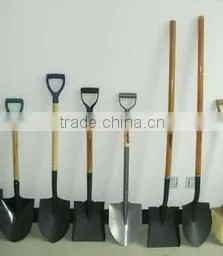 Steel Shovel With Wooden Handle thumbnail-1