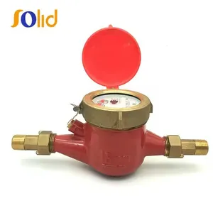 Ductile Iron Vane Wheel Multi-Jet Dry Dial Magnetic Type Hot Water Meter thumbnail-1