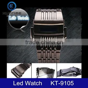 Express LCD Watch Iron Man Wrist Watch Stainless Steel Men's Watch thumbnail-4