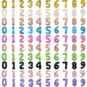Wholesale 16-40 Inch Number Balloons - Mixed Size Foil Balloons, Bulk Event Decor Balloons thumbnail-2