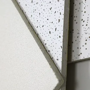 Easy Clean Wall Cladding Acoustic Panel Building Material Ceiling Panel Mineral Fiber Panel Ceiling Covering Ceiling Decoration thumbnail-1