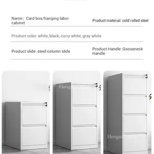4-Drawer Letter Vertical File Cabinet HN-GO3, Heavy-Duty Cold Rolled Steel With Anti-Tip Interlock System&Central Lock, OEM/ODM thumbnail-1