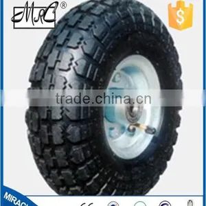 Factory Direct Manufacture 2 Wheels Wheelbarrow Small Rubber Wagon Wheel 4.10 / 3.50-4 thumbnail-2