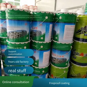Water-based Industrial Paint, Metal Anti-rust Paint, Fireproof Paint for Indoor and Outdoor Steel Structure Fireproof Coating Construction thumbnail-3