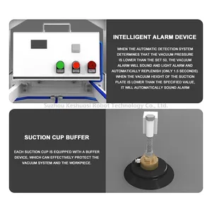 SOVE Electric Vacuum Lifting Machine With Stainless Steel and Iron Plate Pneumatic Lifting Gear Suction Cup thumbnail-4