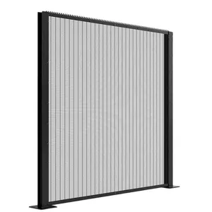 Dense Mesh Fence Panels Security Fence for Airport Railway Prison Clear View 358 Anti Climb Fence thumbnail-1