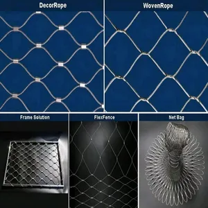 Custom Cut Stainless Steel Rope Mesh With Bending and Welding Services thumbnail-5