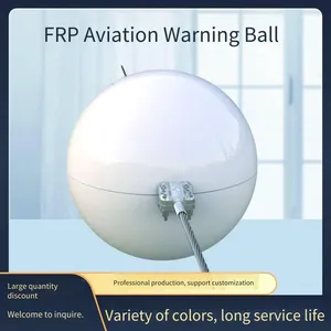 Smc Molded Material Obstacle Ball, Fiberglass Warning Ball for Aviation High-voltage Lines, Night Aviation Guidance Warning thumbnail-3