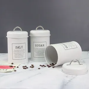 Factory Direct Supply Amazon Best-selling Coffee, Sugar and Tea Storage Cans, Kitchen Storage Tin Cans thumbnail-1
