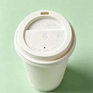 Disposable Coffee Cup Lid PS Cup Cover for Coffee Drink thumbnail-3