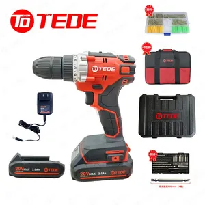 TEDE YD-5090 Brushless Rechargeable Lithium-Ion Electric Drill Kit thumbnail-1