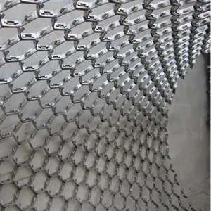 Thermostable Carbon Steel Wholesale for Reactor Vessels Flue Gas Lines Custom Cutting 1mx1m Crimp Hexsteel Tortoise Shell Net thumbnail-1