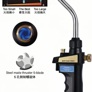 WT‑5S Ergonomic Pistol‑Grip MAPP Gas Torch Instant‑Ignition Safety‑Lock Brazing Torch thumbnail-1