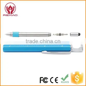 8 in 1 Multifunction Tool Pen With Ruler, Bottle Opener, Phone Stand, Ballpoint Pen, Stylus and 2 Screw Driver thumbnail-4