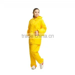 YANLI 100%waterproof,high Quality Yellow Pvc Vinyl Raincoat thumbnail-2