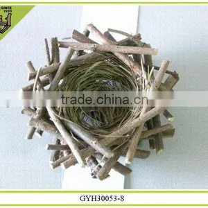 2014 Handmade Small Decorative Rattan and Raw Bird Nest thumbnail-1