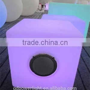 Fashion Rechargeable LED Cube With Bluetooth Speaker thumbnail-4