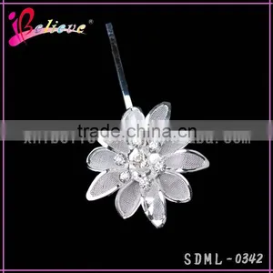 Factory Wholesale Hair Pins, Silver Flower Fancy Hair Pins,kids Hairpins Accessories thumbnail-3