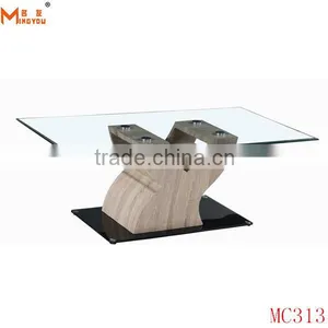 Modern Glass Top Fairy Coffee Table thumbnail-1