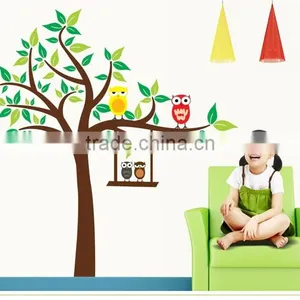 ALFOREVER the Owl Sit on the Tree Wall Sticker,owl Tree Sticker thumbnail-2