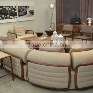 Modern Design U Shaped Sectional Sofa Set Designs and Prices White Leather Sofa Quality Choice Most Popular thumbnail-1