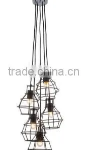 Retro Metal Wire Cage Pendant Lights thumbnail-1