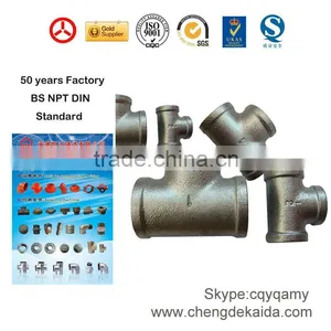 ISO, SGS Certified Gal Pipe Fitting Tee thumbnail-1