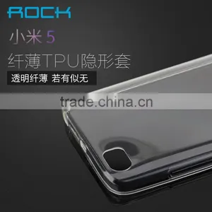 Crystal TPU Rubber Back Case For Xiaomi 5 ROCK Fashion Shockproof Silicone Soft Protective Cover MT-5579 thumbnail-2