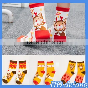 Hogift Socks Wholesale Korea Cute Christmas Socks Girls Lovely Elk Women Cotton Socks MHo-80 thumbnail-1