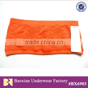 Double Layer Seamless Bandeau Top Strapless thumbnail-1