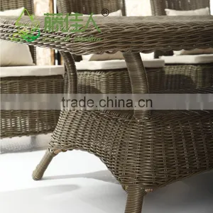 Outdoor Plastic Synthentic PolyRattan Resin Wicker 8 Seater Table Chairs Set thumbnail-5