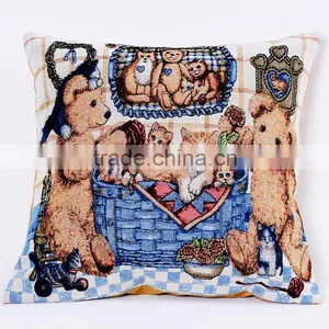 2016 Wholesale Custom Printed Chevron Linen Cushion thumbnail-3