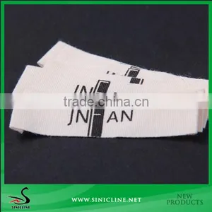 Sinicline Design Custom White Logo Woven Label End Fold thumbnail-1