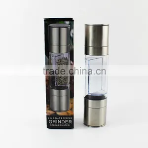 Stainless Steel Black Pepper Mill Salt and Pepper Mill Spice Grinding Mill Salt and Pepper Grinder thumbnail-6