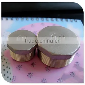 Stainless Steel Casting Cf8m Pipe Fitting 3/4 Inch Bsp Screwed Hexagon Plug thumbnail-1