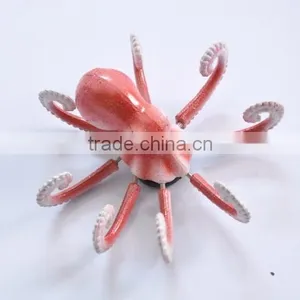 4 Inch Plastic Glitter Surface 0ctopus Shapes Fridge Magnet for Tourism, Ornaments Gift Craft thumbnail-1