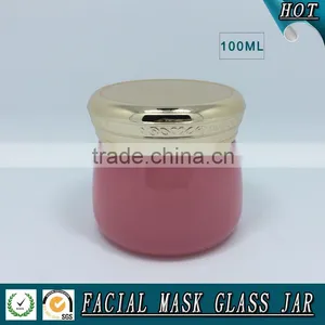 100g Colored Cosmetic Glass Jar thumbnail-3