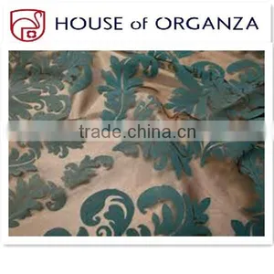 Hot Sale Flocking Organza Fabric thumbnail-1