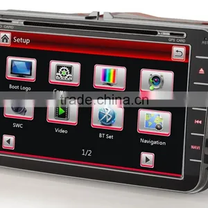 Car 3G HD Mp3 Player Gps Navigation Map Usb Dvd cd For VW PASSAT SEAT Altea Amarok Jetta Multivan T5 Polo V 6R EOS thumbnail-1