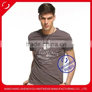 Custom Combed Cotton Men's Print T-shirt Wholesale China thumbnail-1