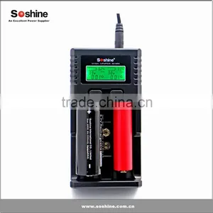 High Quality Universal Battery Charger Dual Slot LCD Charger With EU / US / UK / Korean Plug thumbnail-2