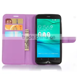 Wholesale Popular Flip Magnetic Wallet Leather Case With Card Slots For Zenfone Go ZB551KL thumbnail-2