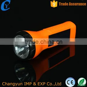 New Arrival Solar Led Torch Flashlight Electronic Plastic Flashlight Sun Tactical Sportlight thumbnail-1
